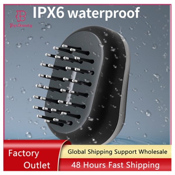 2022 Newest Home Portable Mini Electric Laser Hair Growth Comb RF EMS Nano LED Red Light Vibration Hair Regeneration Massager